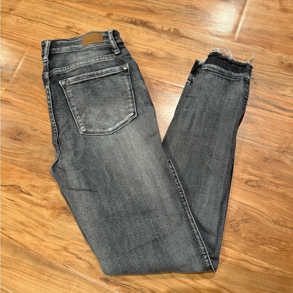 Judy Blue Dark Gray Cropped Jeans